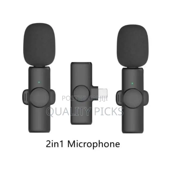  Dual Wireless Lavalier Microphone Plug and Play
