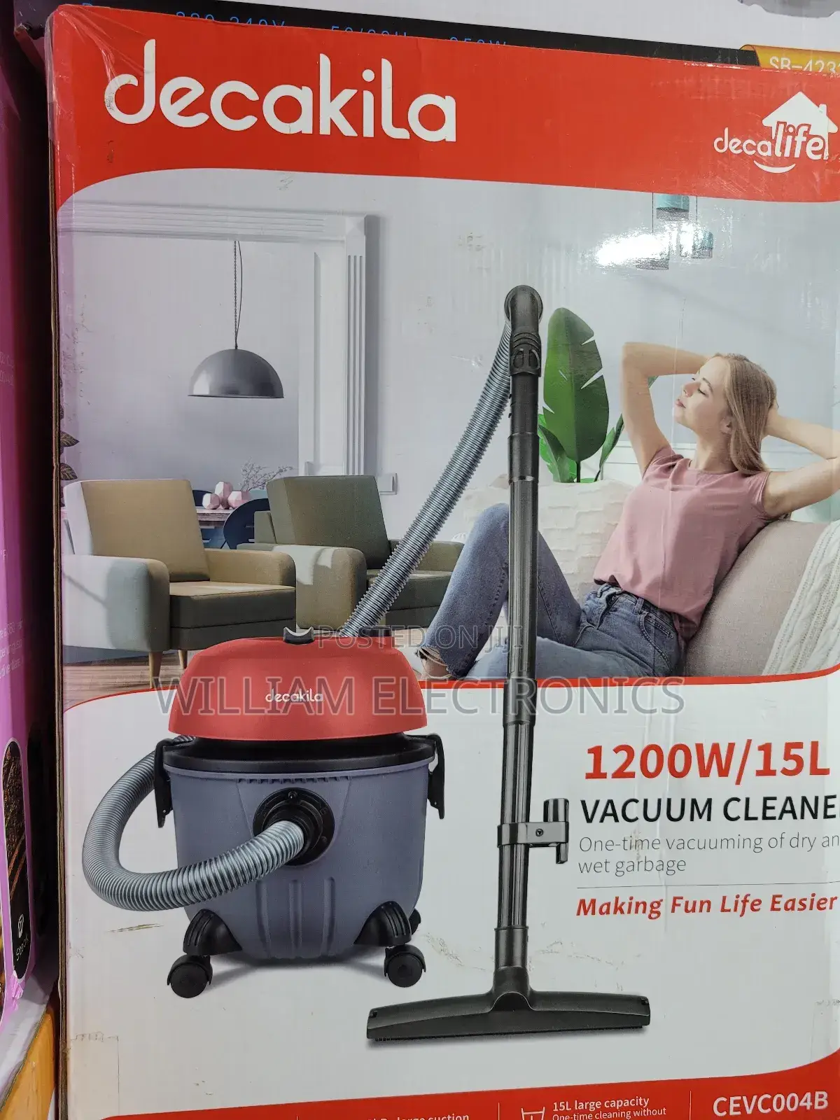 CEVC004B Decakila Vacuum Cleaner/15l Vacuum Cleaner
