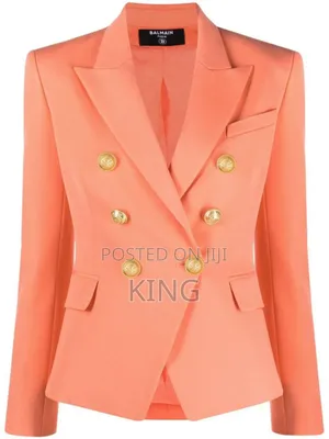 Women's Gold Button Balmain Blazer