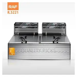 RAF 11 Litre Automatic Commercial 5.5L Double Deep Fryer