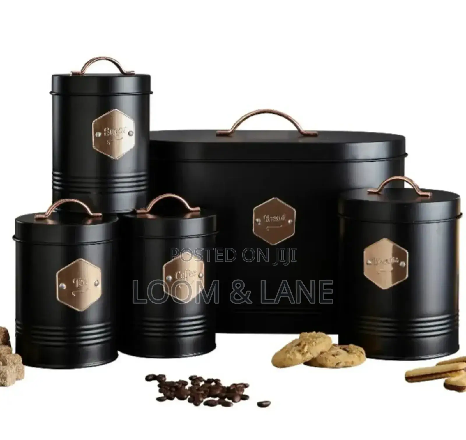 5pcs Set of Classic Kitchen Storage Canisters