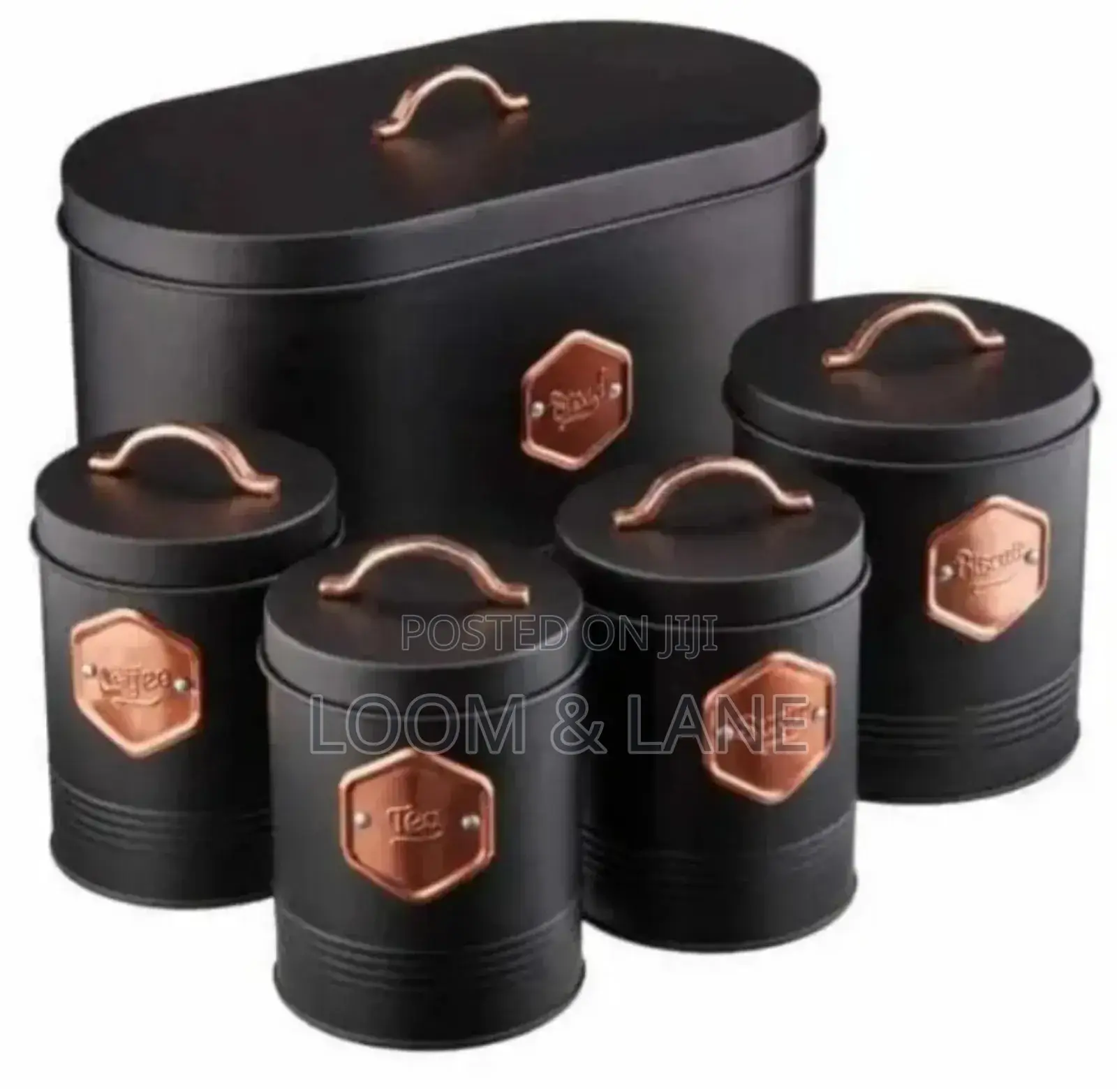 5pcs Set of Classic Kitchen Storage Canisters