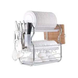 3 Tier Stainless Steel Dish Drainer Rack -Multi Design