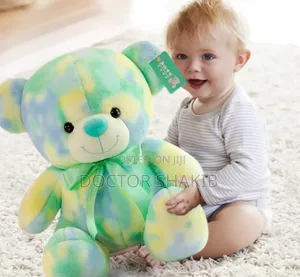 Colorful Bear Plush Baby Toy