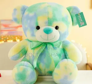 Colorful Bear Plush Baby Toy