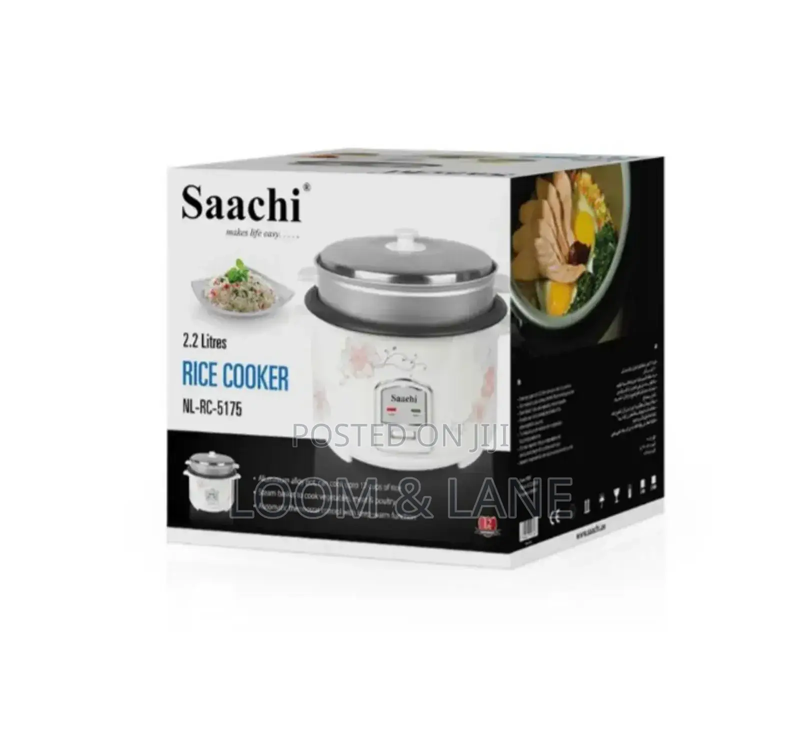 2.2L Saachi Steam Function Rice Cooker