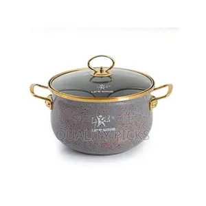 Life Smile 6 Pieces of Granite Non-Stick Serving/Saucepans