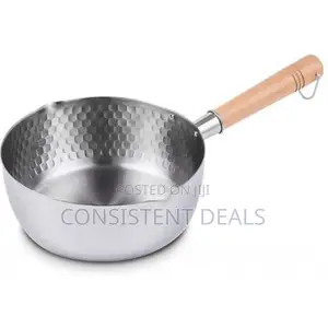 24cm Stainless Steel Pot Milk Saucepan With Wooden Handle