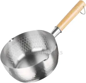 Stainless Steel 26cm Saucepan With Wooden Handle