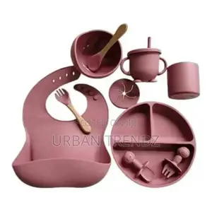 Silicone Feeding Set- Pink