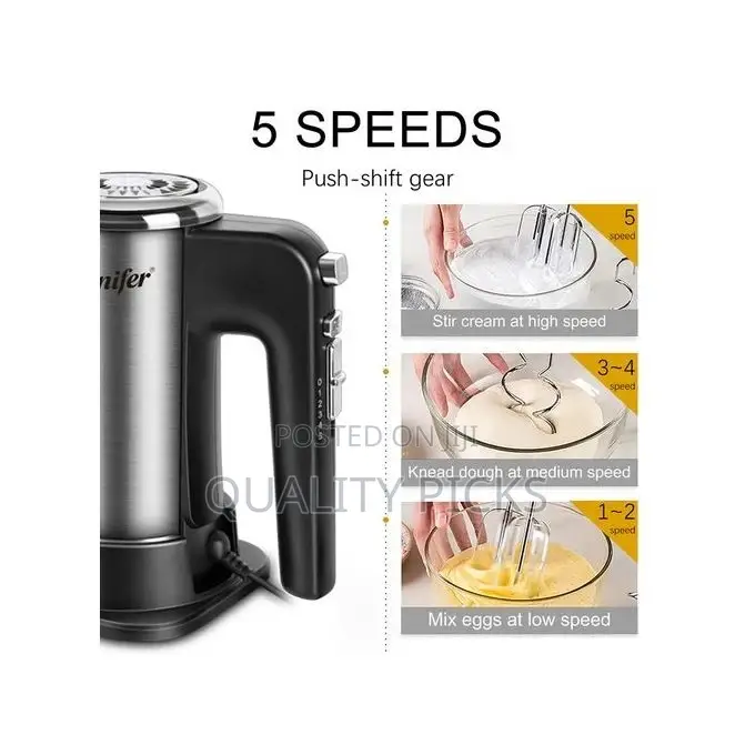 Sonifer 5 Speed Power Electric Hand Mixer /Blender