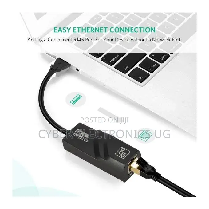 USB 3.0 High Speed Ethernet Network Adapter-Black