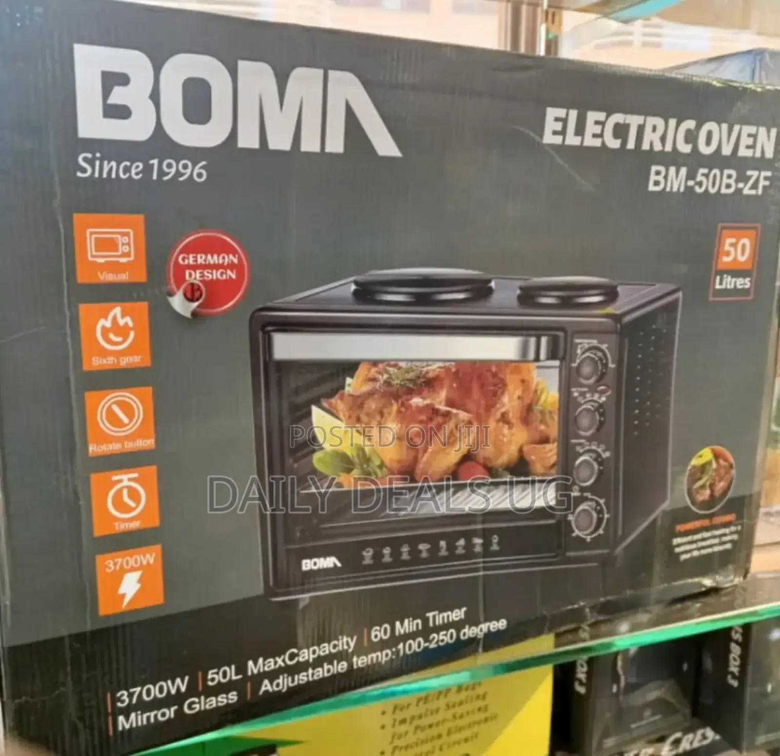 Electric BOMA Oven With Hot Plate