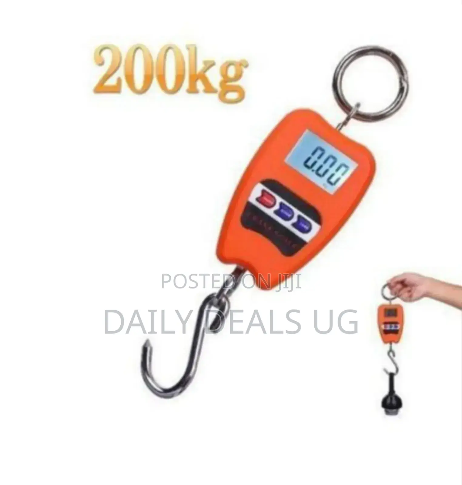 Orange Portable Weighing Scale
