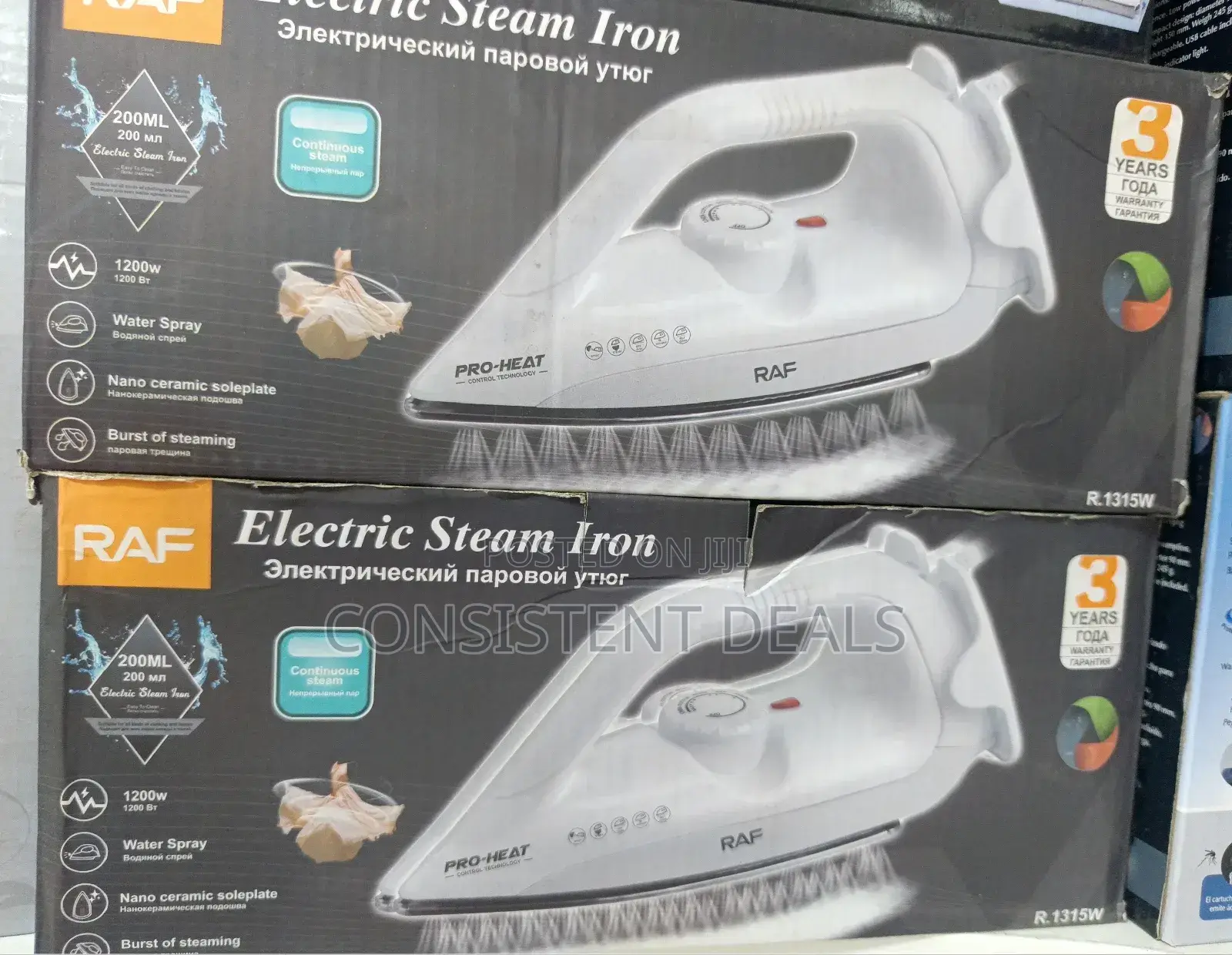 Raf Electric Steam Iron