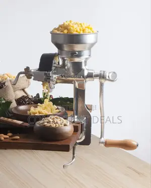 Traditional Grain Mill Cast Iron Tinned Grain Grinder