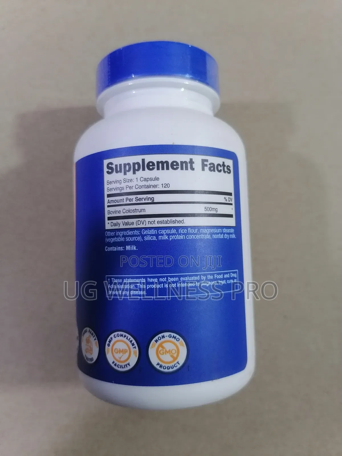 Nutricost, Colostrum, 500 Mg, 120 Capsules