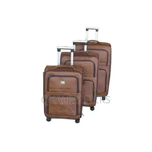 Luggage Bag Set of 3 PU Leather Travel Suitcases
