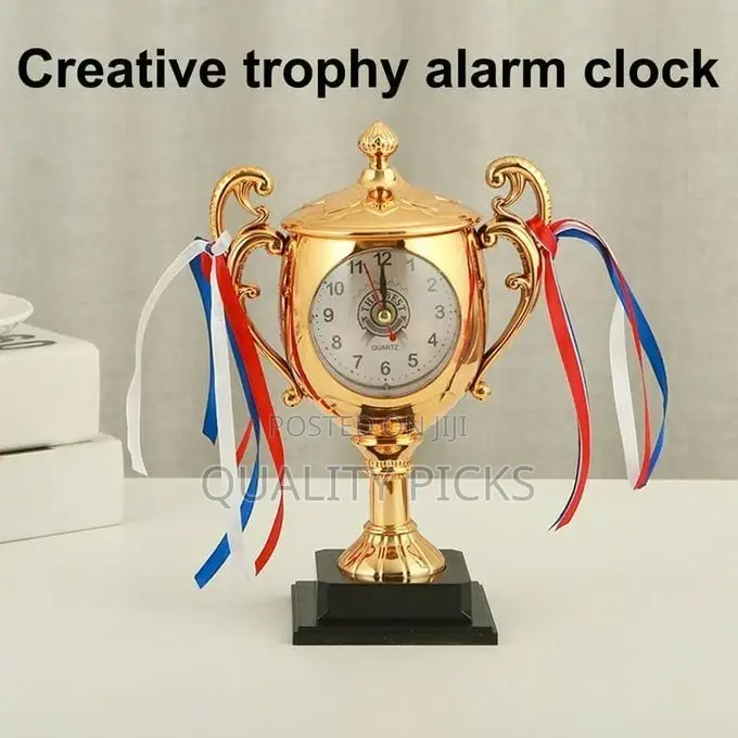 Trophy Alarm Clock Retro Table Clock