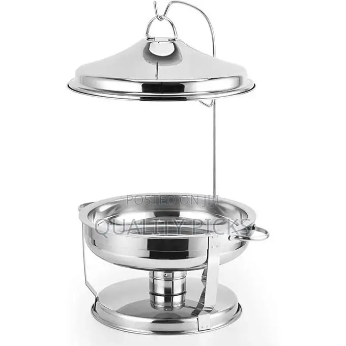 6 Qt Round Chafing Dish With Hanger Chafer Set