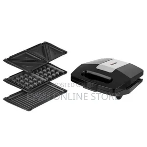 3 in 1 Waffle Maker Sandwich Machine Barbecue Baking Pan