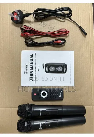 12 Inch Dual Rechargeable Amplified Speaker With 2 Microphone