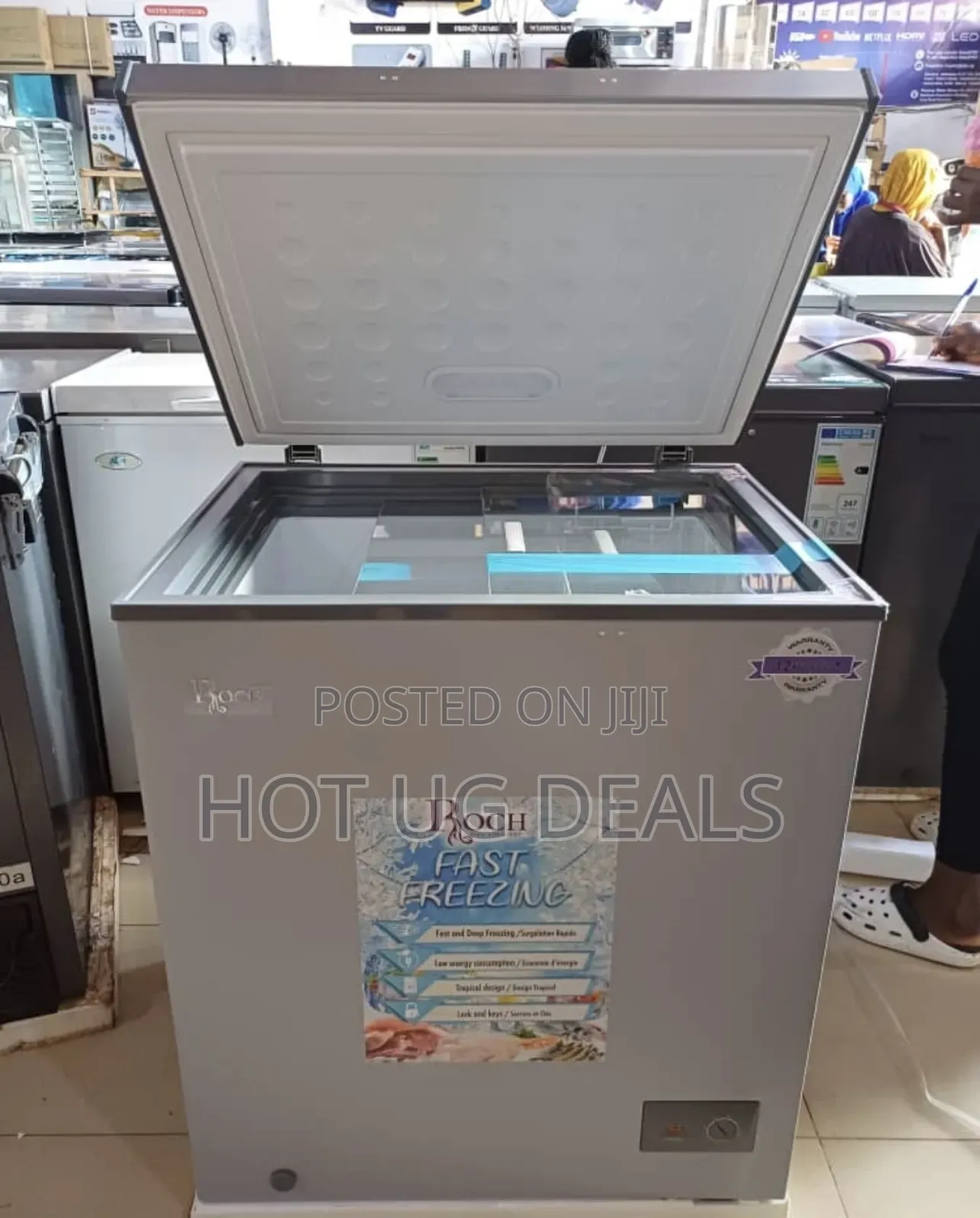Boch 200l Chest Deep Freezer - Grey