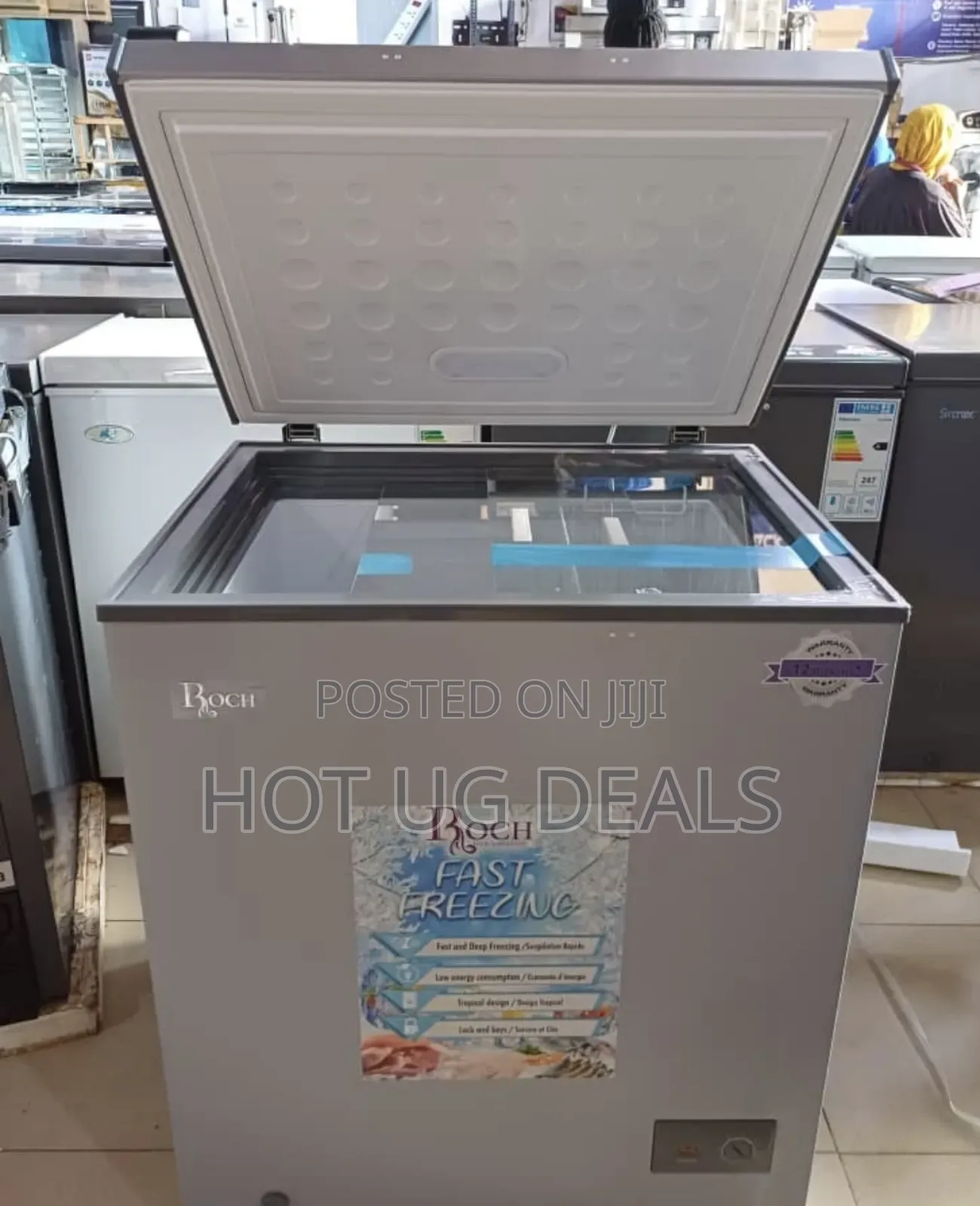 Boch 200l Chest Deep Freezer - Grey