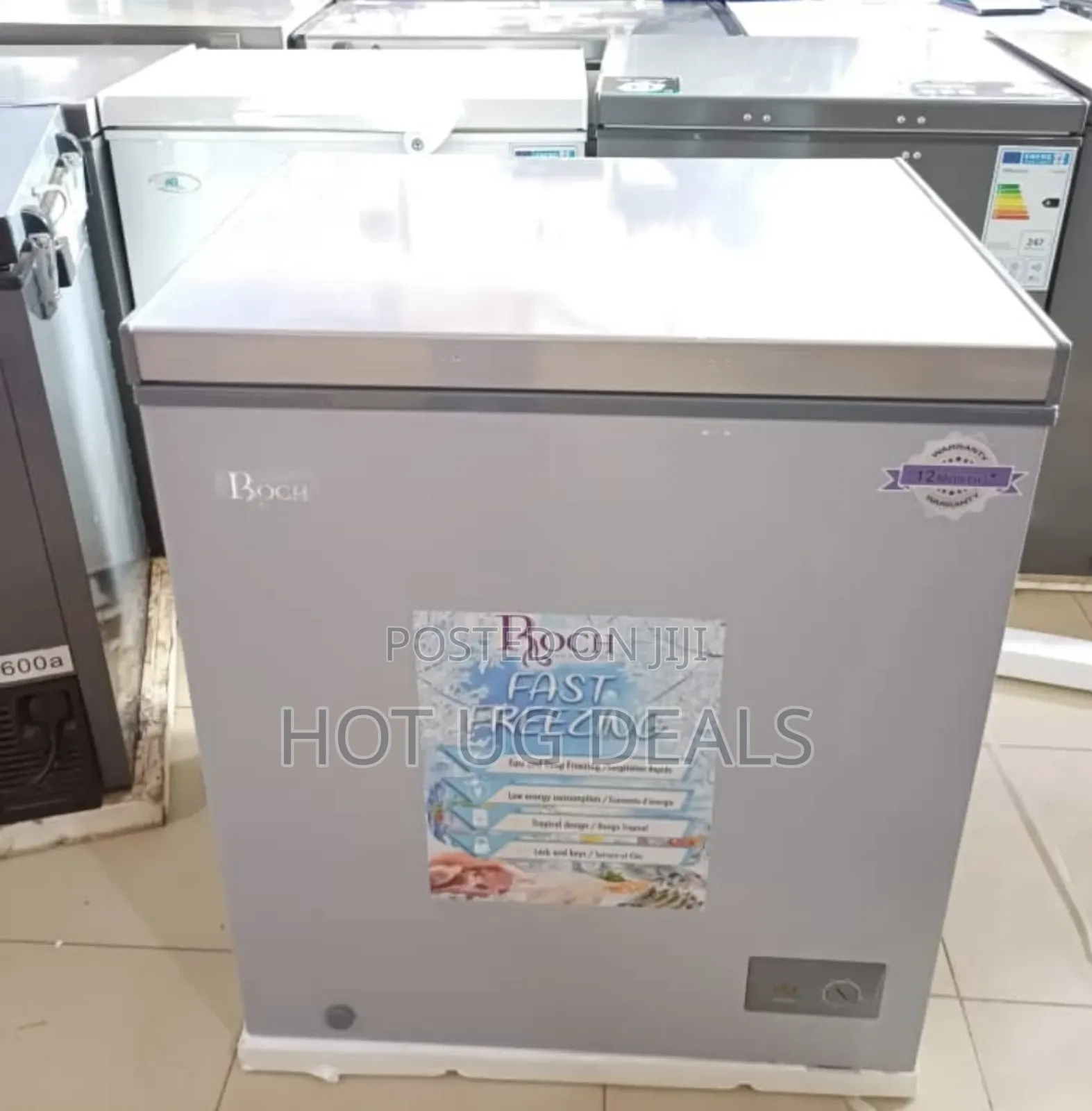 Boch 200l Chest Deep Freezer - Grey