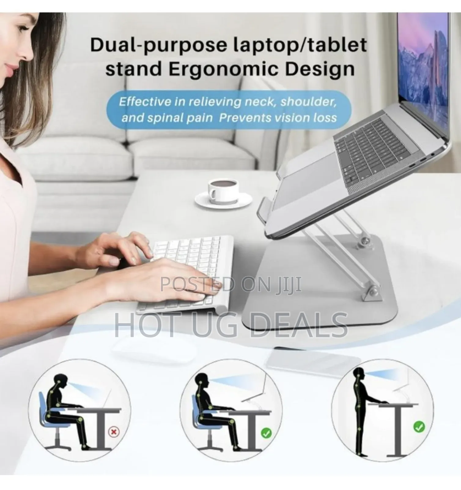 Laptop Stand For Desk Macbook Air Mac Book Pro 13 16 Dell Hp