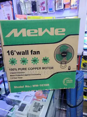 16inch Mewe Wall Fan With Remote Control/Stand Fan