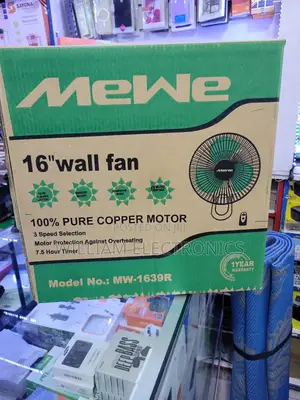 MW-1639R 16inch Mewe Wall Fan With a Durable Design