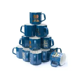 12 Pieces of Hexagonal Coffee Tea Cups Drinking Mugs-
