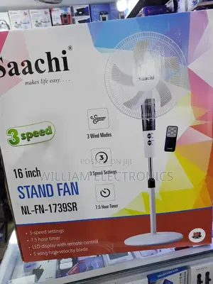 7.5 Hour Timer Remote Control Stand Fan/Saachi Stand Fan