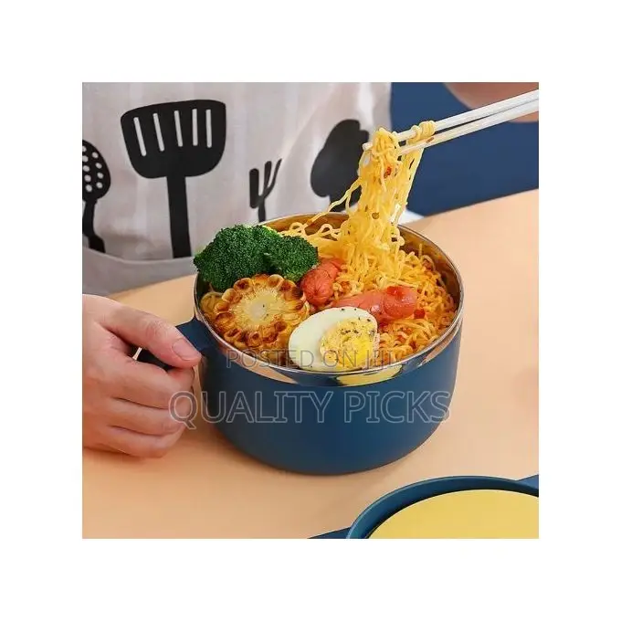 1000ml Stainless Steel Instant Noodle Soup Bowl Dish