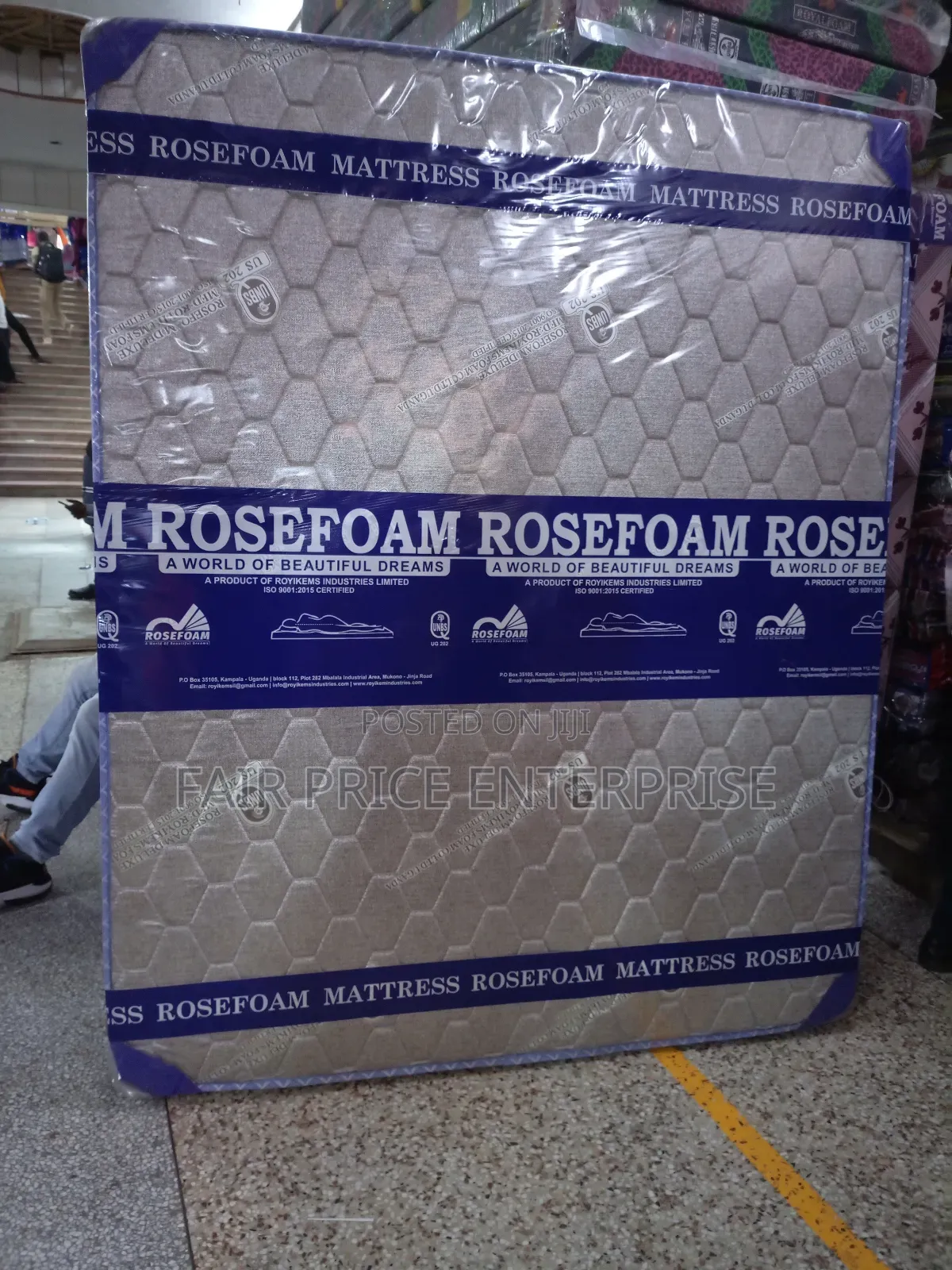 Mattress High Density 4x6x8 Inches Rosefoam