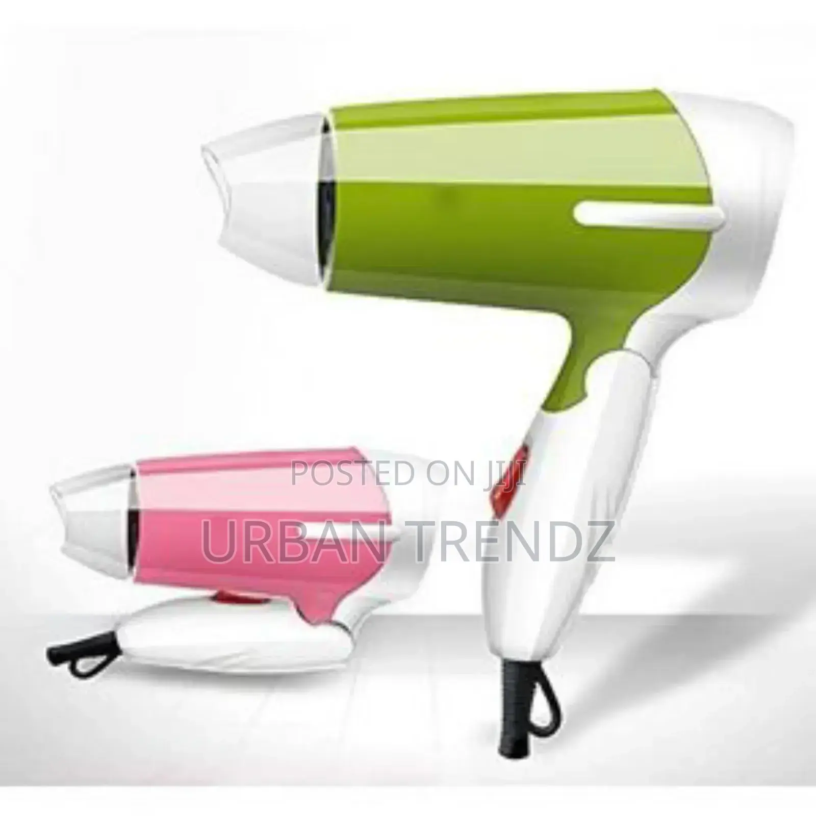 Nova Mini Electric Hair Dryer Foldable - Pink, Green
