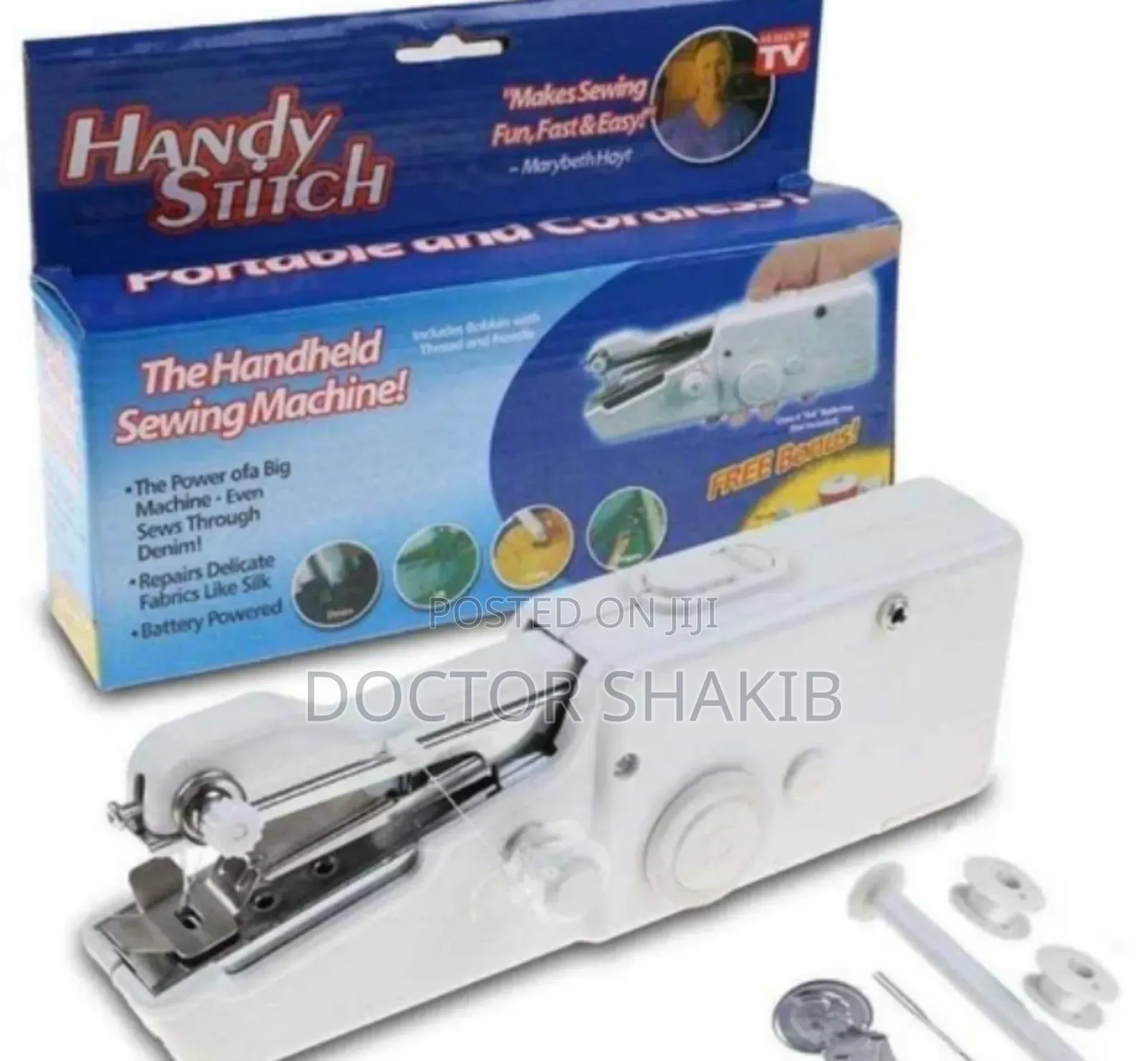 New Portable White Handheld Sewing Machine