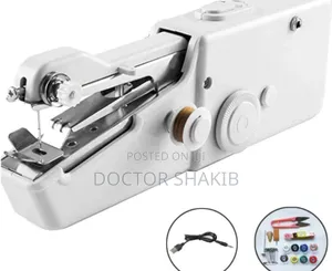 New Portable White Handheld Sewing Machine