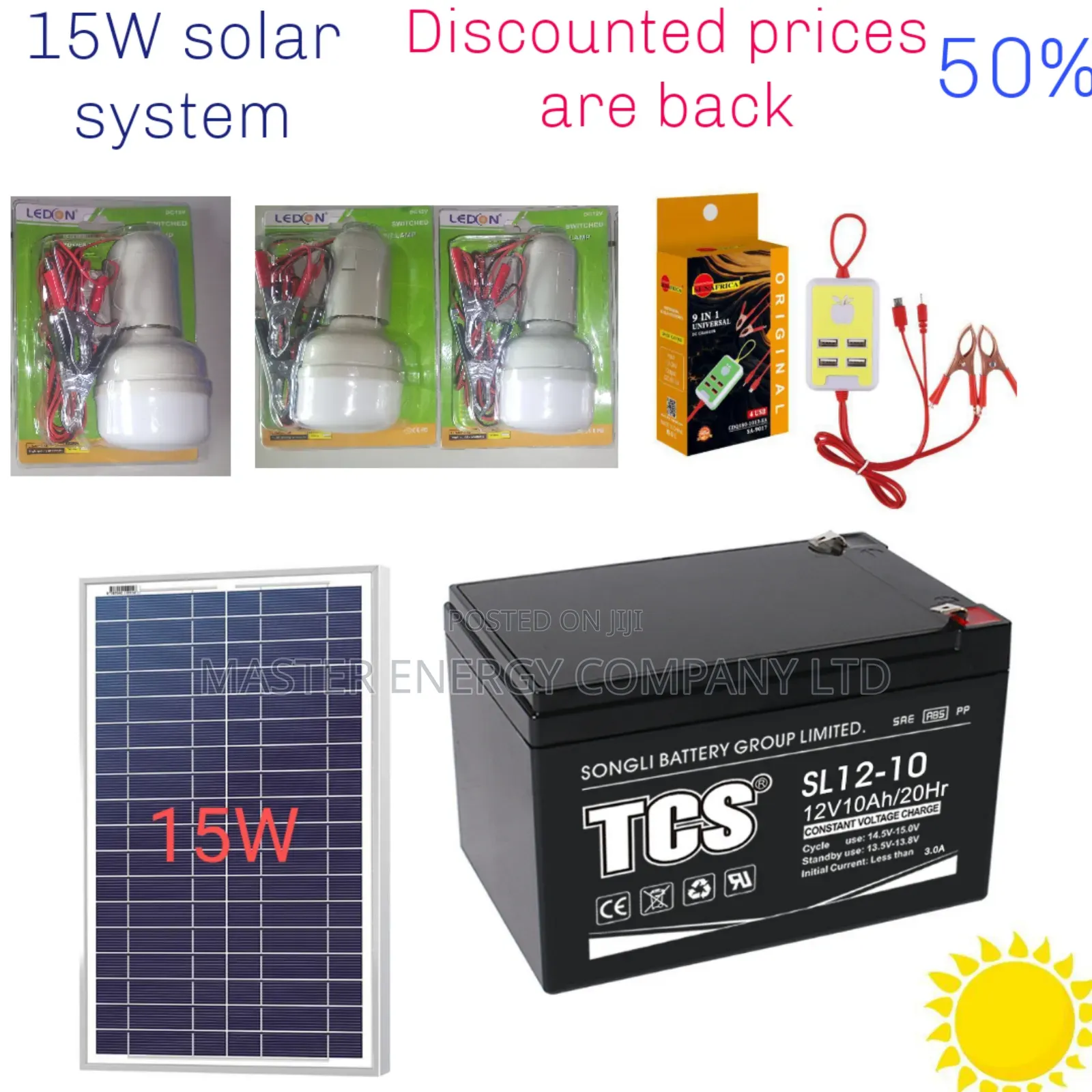 15w Solar System Full Kit German Technology