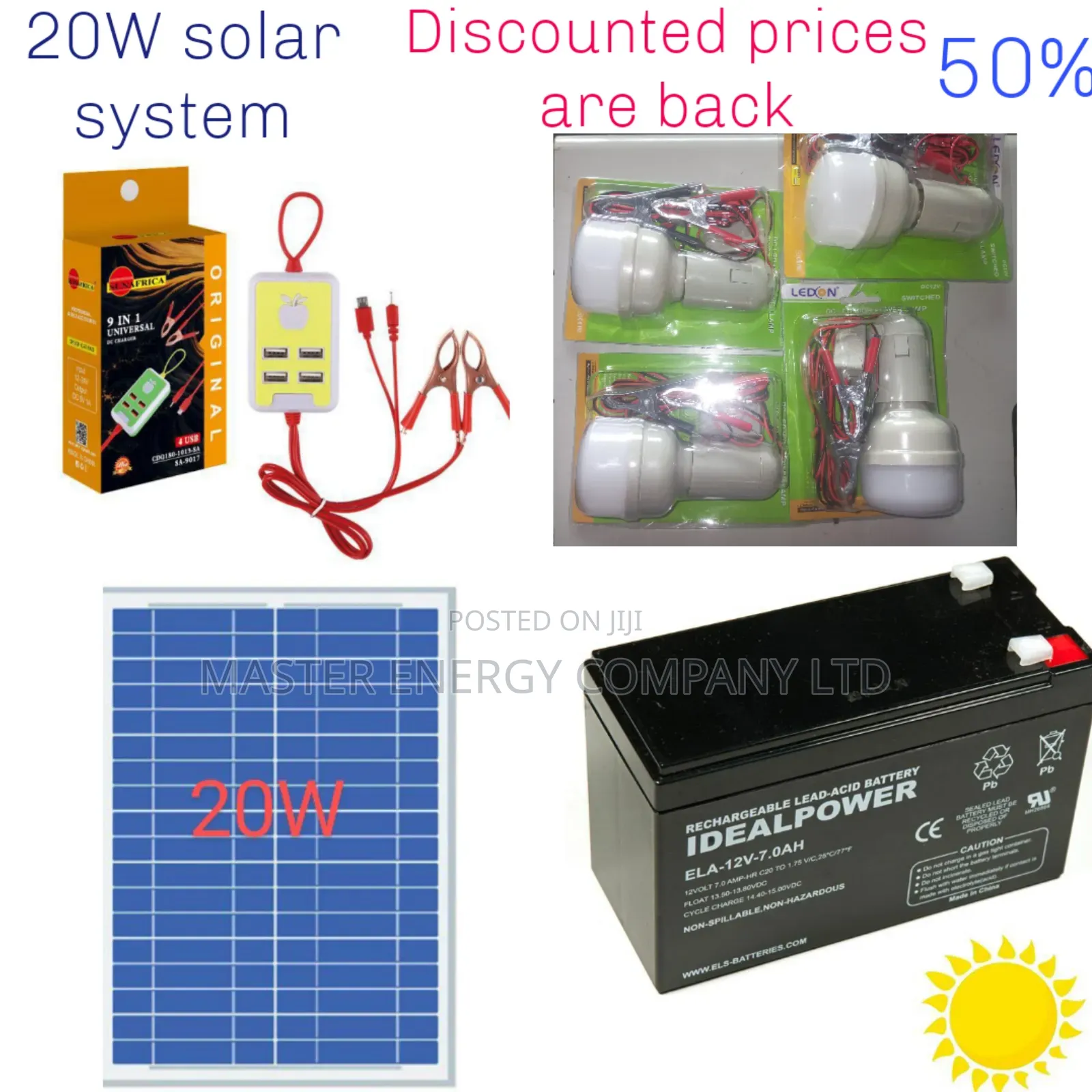 20w Solar System Full Kit German Brand