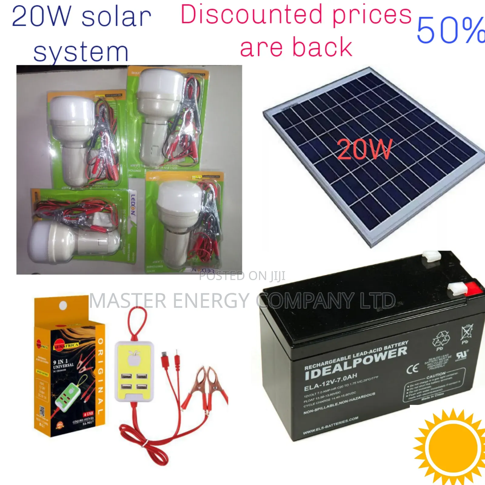 20w Solar System Full Kit German Make