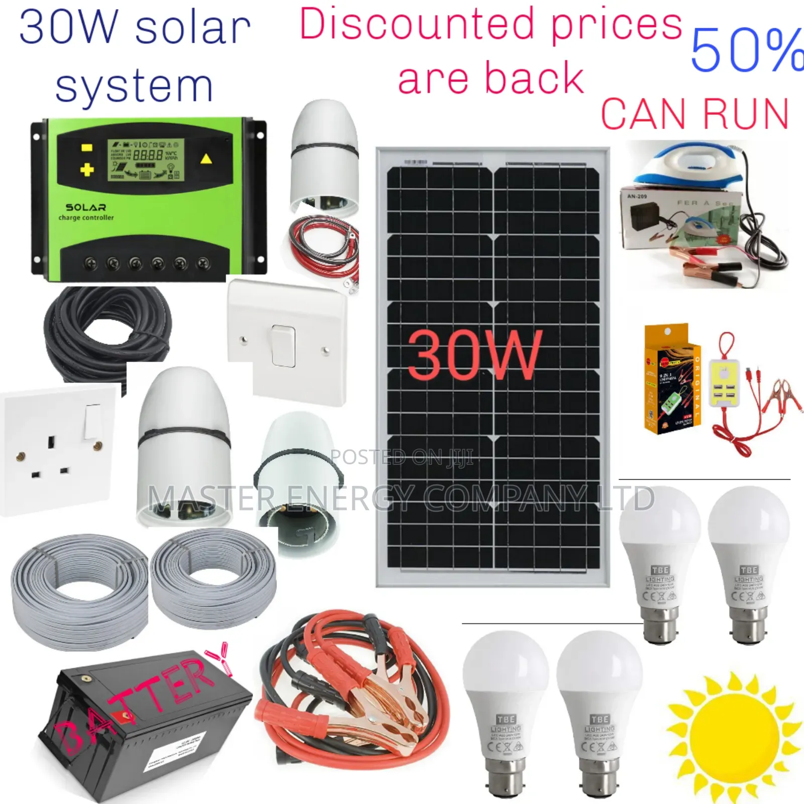 30W Solar System Full Kit German Products