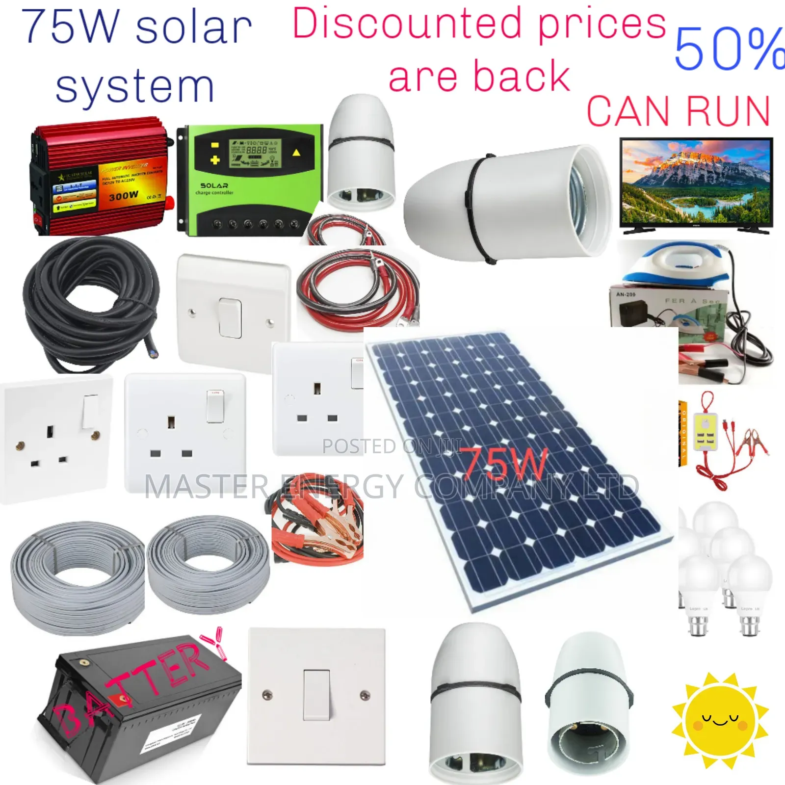 75w Solar System Full Kit German SKSJ