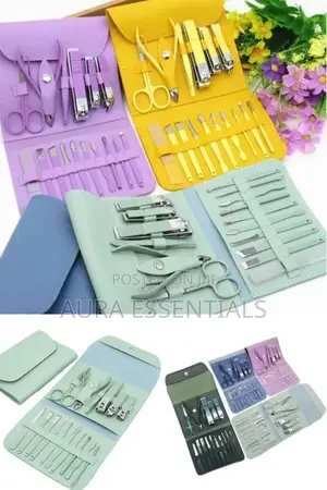 16pcs Stainless Steel Nail Care Tool.