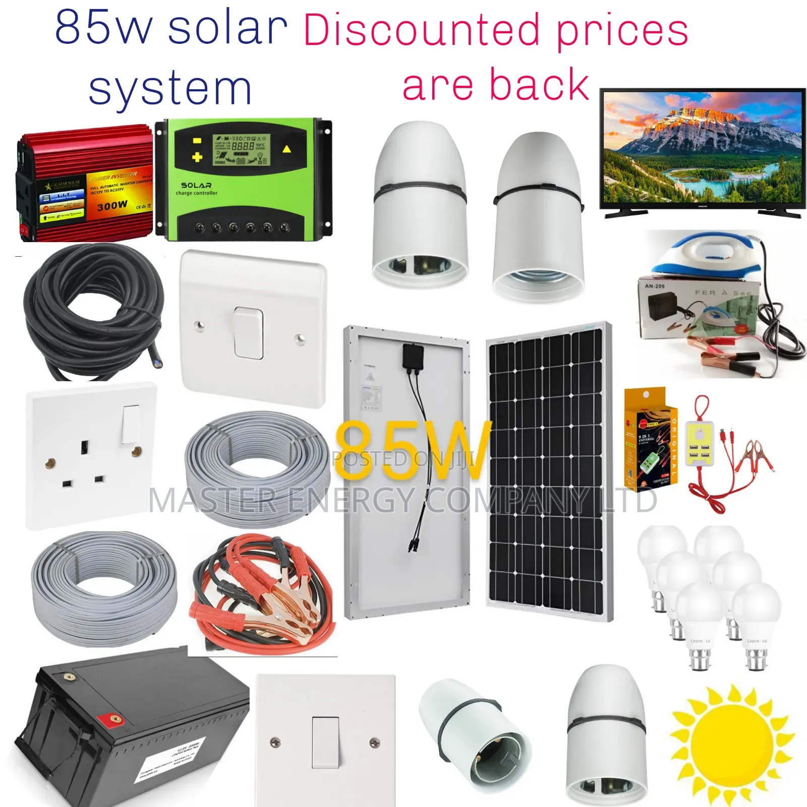 85w Solar System Full Kit German Klook