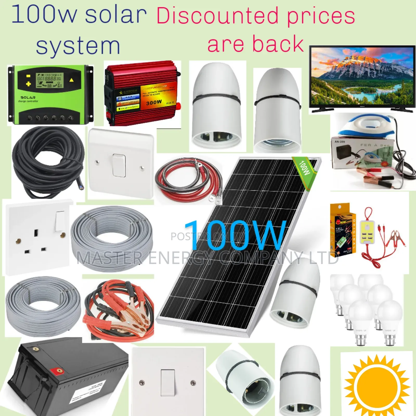 100w Solar System Full Kit German FSHSQ