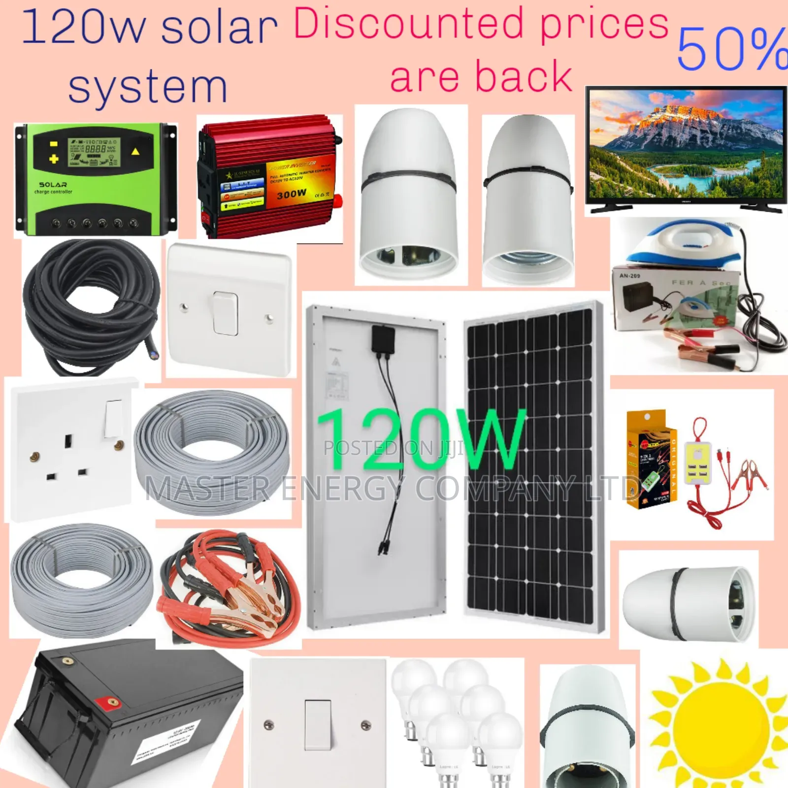 120w Solar System Full Kit German Brand New