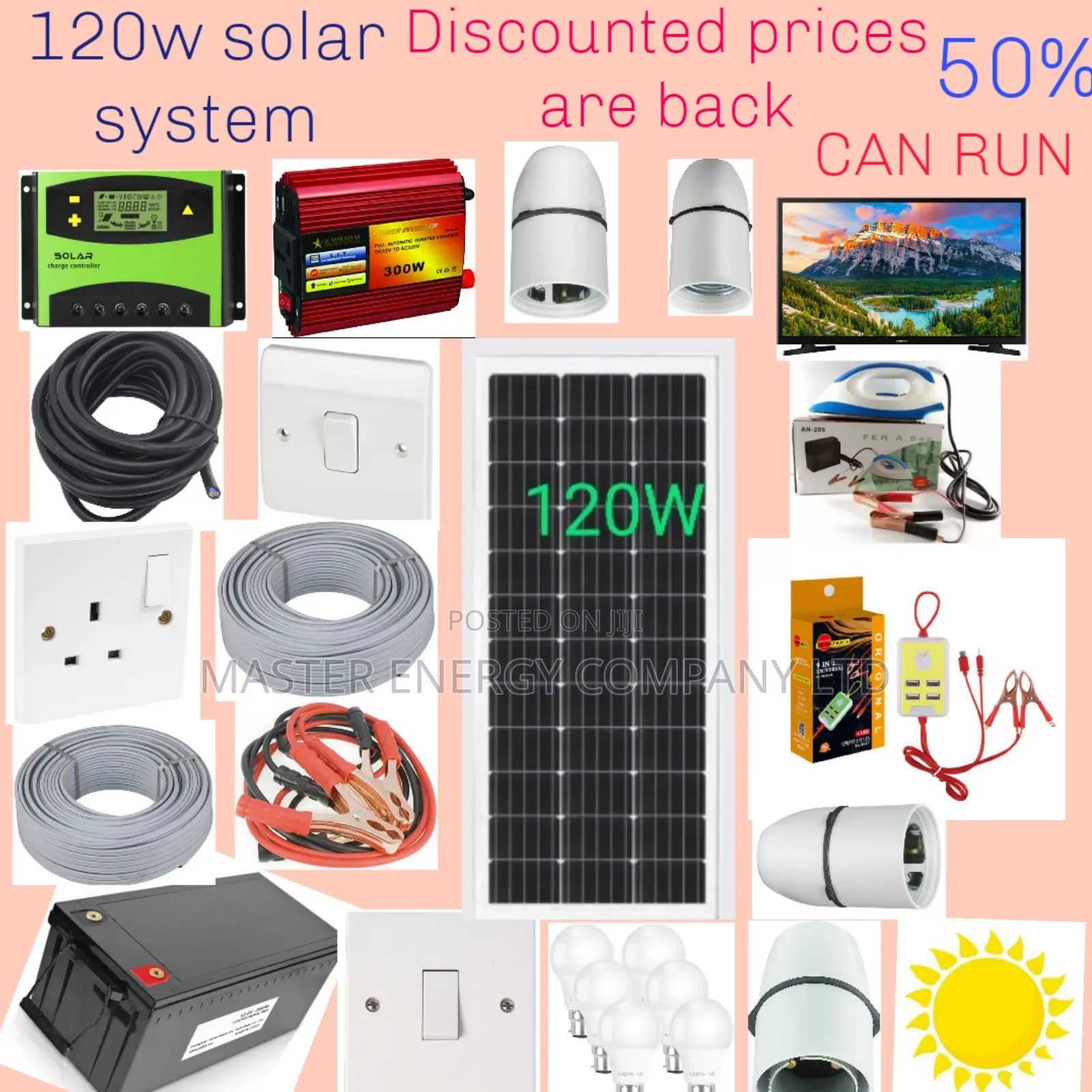 120w Solar System Full Kit German KGJJ