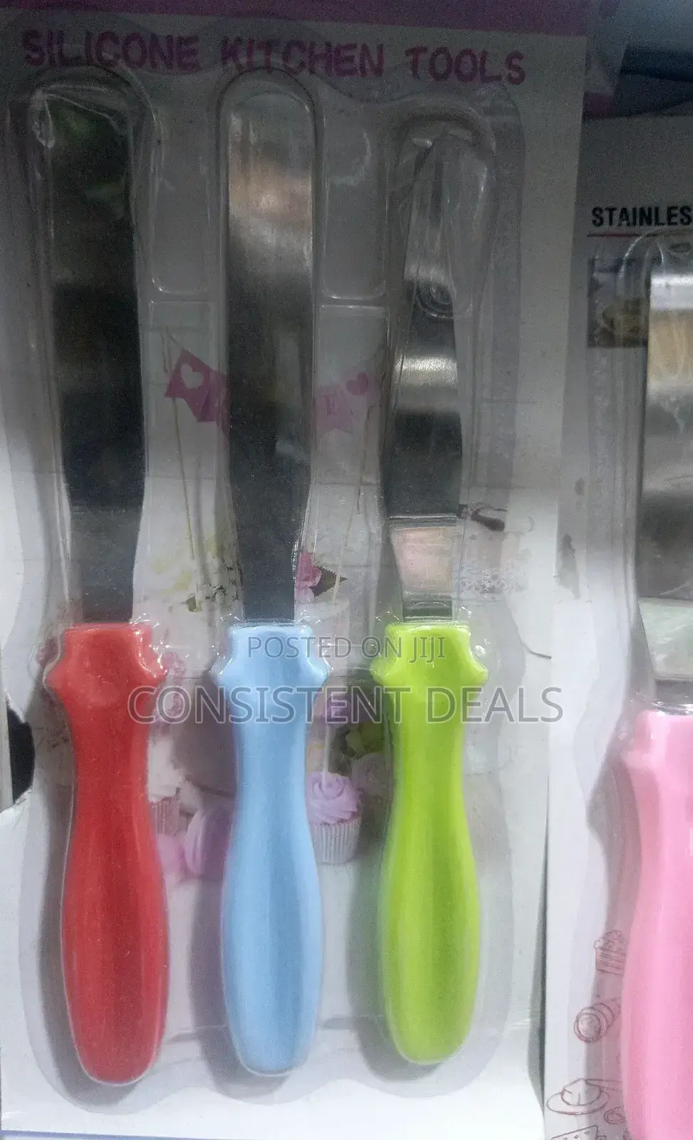 3pcs Cake Icing Spatula Smooth Filing Flat Scraper